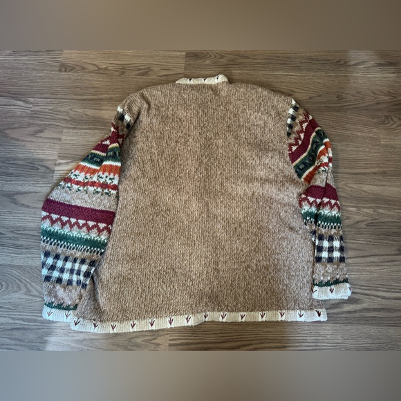 Colorful Patchwork Cardigan Sweater - Picture 2 of 8